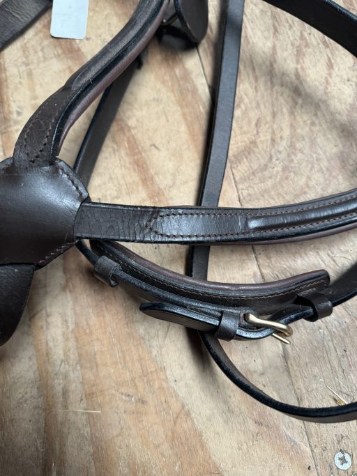 XF brown grackle bridle with padded head piece - Image 5