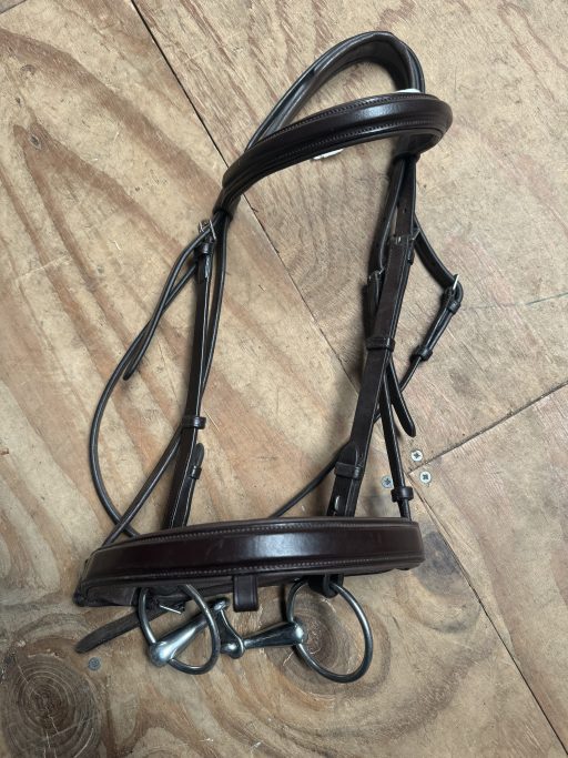 FULL brown bridle with crank noseband complete with 5.5” bit