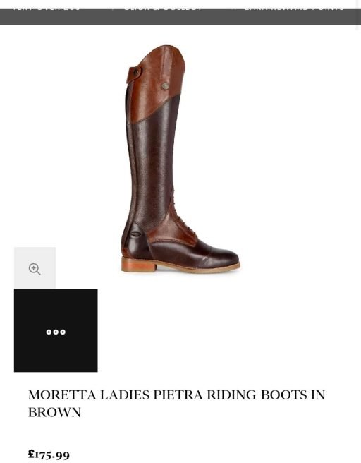 Shires Moretta Pietra Riding Boots - Chestnut  Size 4 Wide - Image 9