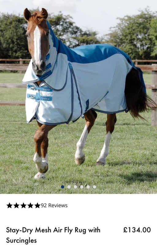 5’0” Premier equine stay dry fly rug - Image 7